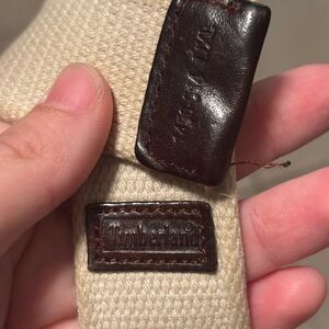 Timberland Cream and Dark Brown Knit Accessory